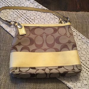 Coach Signature Stripe Purse